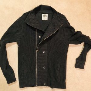 DOUBLE BUTTON + ZIP UP HEAVYWEIGHT SWEATER